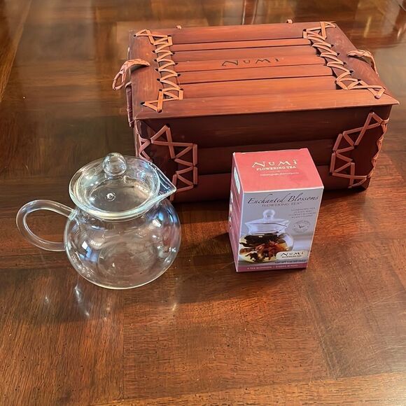 Numi Flowering 16 oz. Glass Clear Teapot with Storage Box Organic - Picture 4 of 15